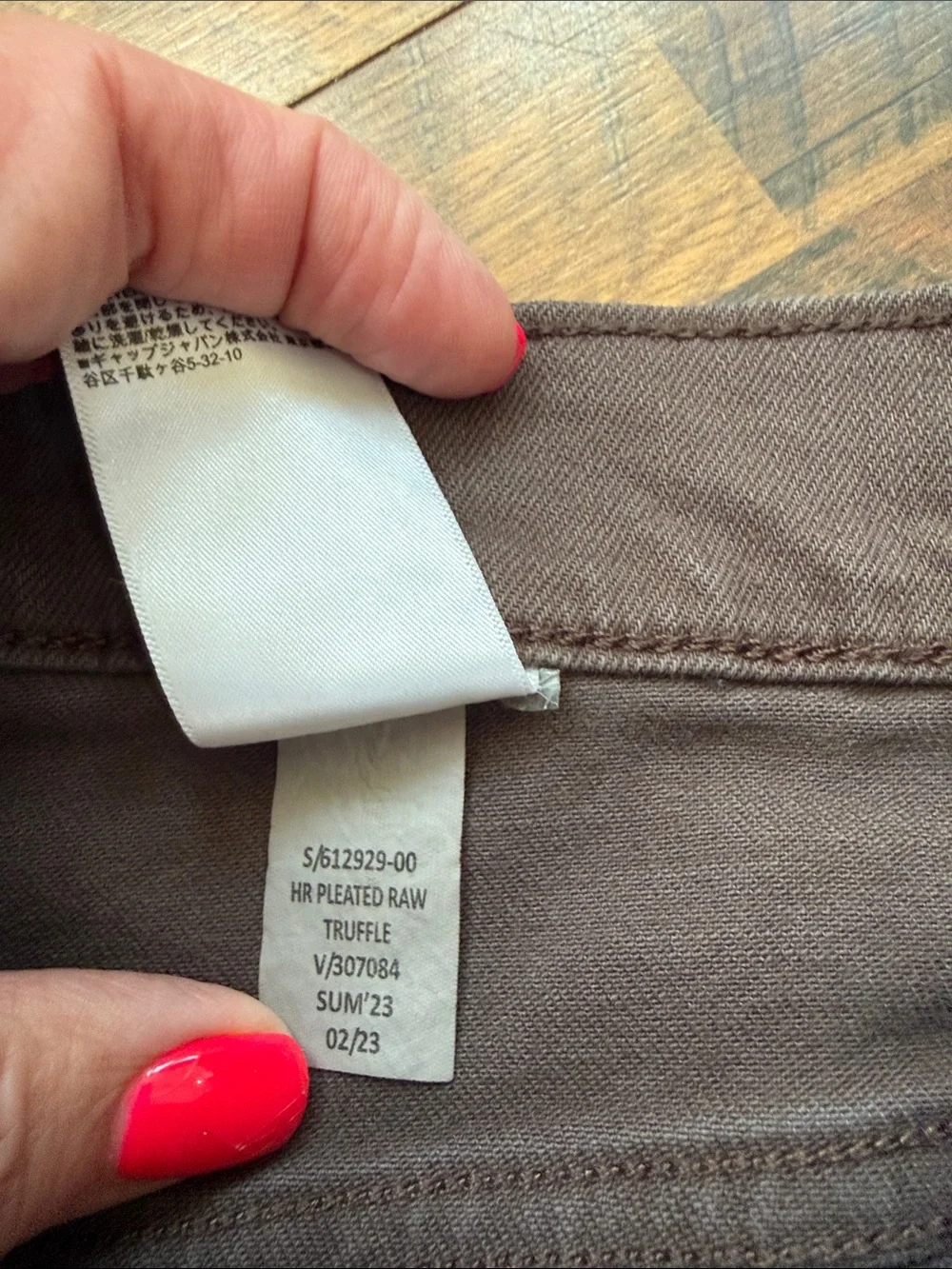 Banana Republic Wide Leg Crop Jeans 32/14 Tall Truffle Brown High Rise Pleated